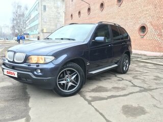 2004 BMW X5 4.4i I (E53) Рестайлинг, синий, 1150000 рублей, вид 3