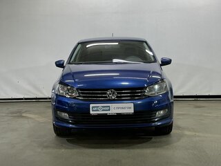2018 Volkswagen Polo V Рестайлинг, синий, 945000 рублей, вид 2