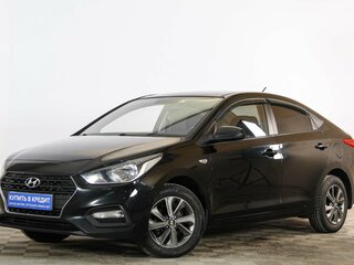 2017 Hyundai Solaris II, чёрный, 1299000 рублей, вид 3