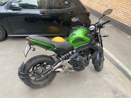 2013 Kawasaki ER-6N, зелёный, 330000 рублей, вид 2