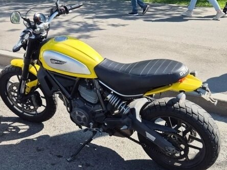 2017 Ducati Scrambler 800, жёлтый, 455000 рублей, вид 2