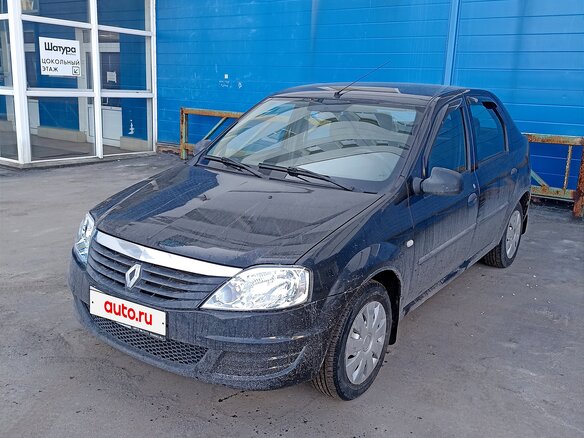2012 Renault Logan I Рестайлинг, чёрный, 420000 рублей