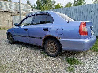 2007 Hyundai Accent ТагАЗ II, фиолетовый, 130000 рублей, вид 5