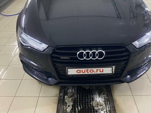 2017 Audi A6 IV (C7) Рестайлинг, серый - вид 3
