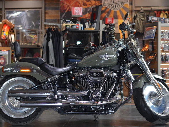 2021 Harley-Davidson Fat Boy, зелёный, 2950000 рублей - вид 1