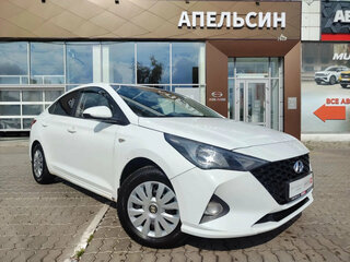 2020 Hyundai Solaris II Рестайлинг, белый, 1053500 рублей, вид 1