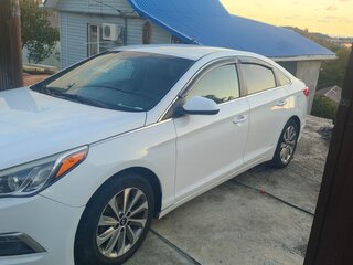 2015 Hyundai Sonata VII (LF), белый, 1200000 рублей, вид 2