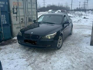 2008 BMW 5 серии 525i V (E60/E61) Рестайлинг, чёрный, 1125000 рублей, вид 2