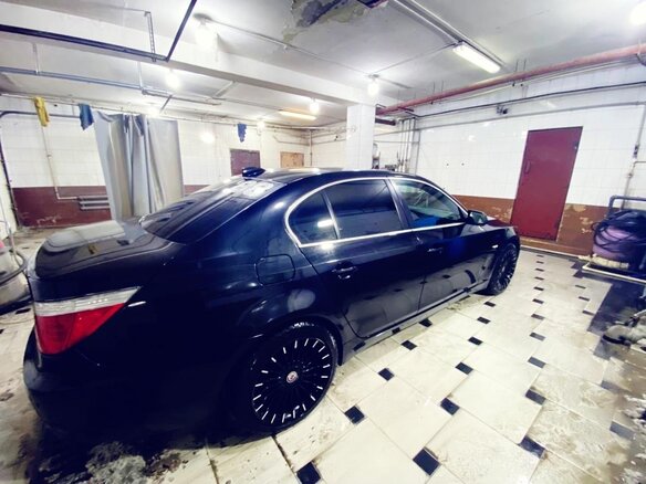 2008 BMW 5 серии 525xi V (E60/E61) Рестайлинг, чёрный - вид 7