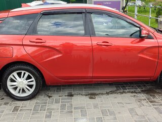 2018 Lada (ВАЗ) Vesta SW I, красный, 1100000 рублей, вид 4