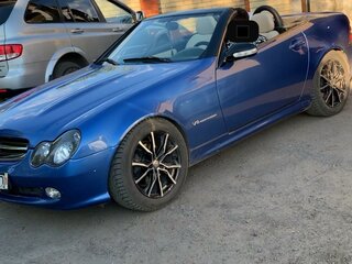 2001 Mercedes-Benz SLK-Класс 230 I (R170) Рестайлинг, синий, 800000 рублей, вид 2