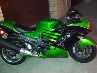 2012 Kawasaki ZZR 1400, зелёный, 950000 рублей, вид 4