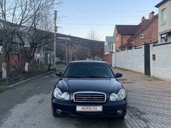 2008 Hyundai Sonata ТагАЗ IV (EF) Рестайлинг, чёрный, 700000 рублей - вид 1