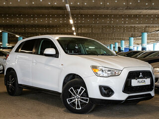 2014 Mitsubishi ASX I Рестайлинг, белый, 1295000 рублей, вид 2