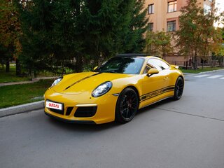 2017 Porsche 911 Carrera 4 GTS VII (991) Рестайлинг, жёлтый, 8900000 рублей, вид 1