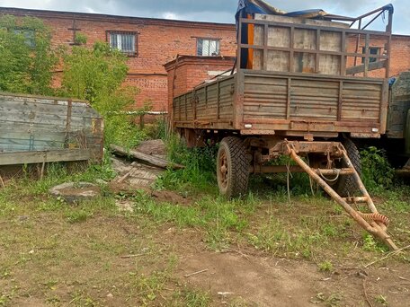 1989 МАЗ Прицеп бортовой, зелёный, 50000 рублей, вид 2