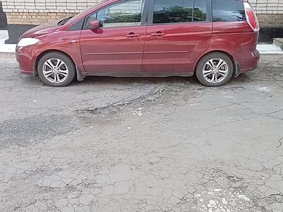 2008 Mazda 5 I (CR) Рестайлинг, красный, 300000 рублей - вид 1