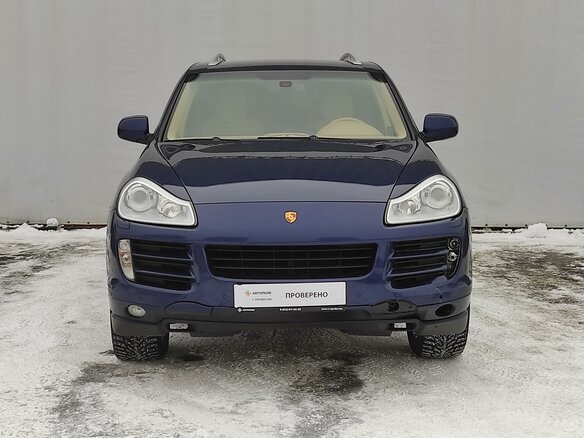 2008 Porsche Cayenne S I Рестайлинг (957), синий - вид 1