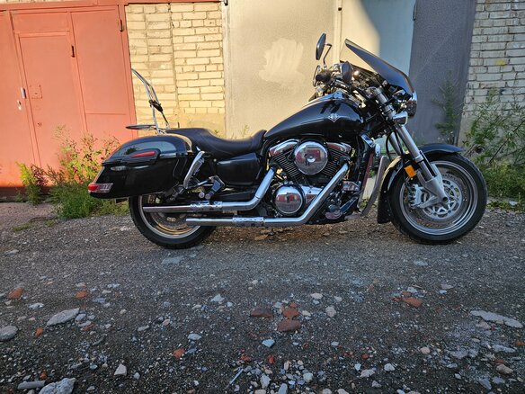 2006 Kawasaki VN1600 Vulcan, чёрный, 580000 рублей - вид 9