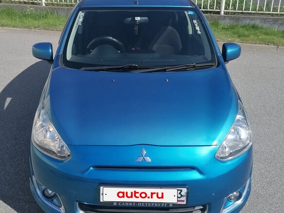 2014 Mitsubishi Mirage VI, голубой, 550000 рублей - вид 5