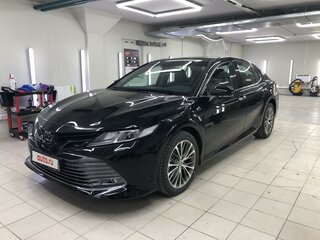 2019 Toyota Camry VIII (XV70), чёрный, 3250000 рублей, вид 3