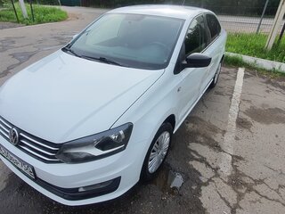 2015 Volkswagen Polo V Рестайлинг, белый, 470000 рублей, вид 3
