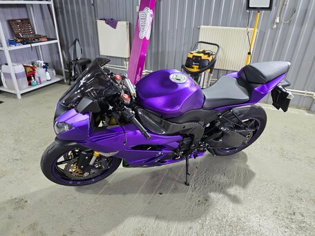 2013 Kawasaki ZX-6 Ninja, фиолетовый, 650000 рублей, вид 5