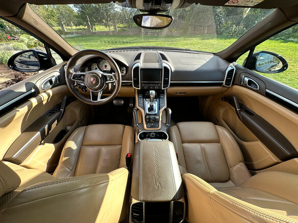 2016 Porsche Cayenne S II Рестайлинг (958), синий, 4000000 рублей - вид 3