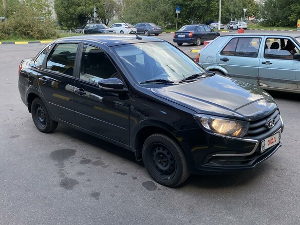 2022 Lada (ВАЗ) Granta Euro-2 I Рестайлинг, чёрный, 955000 рублей - вид 2