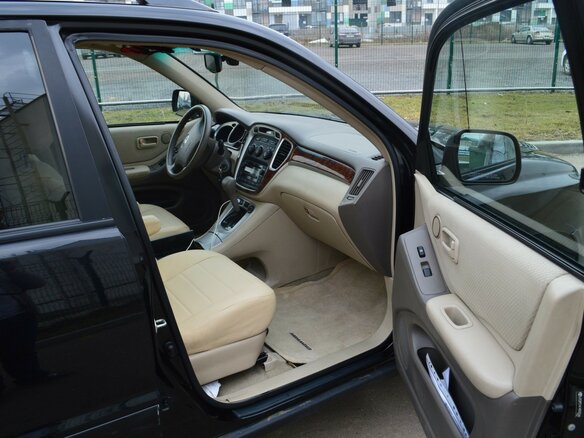 2004 Toyota Highlander, чёрный - вид 5