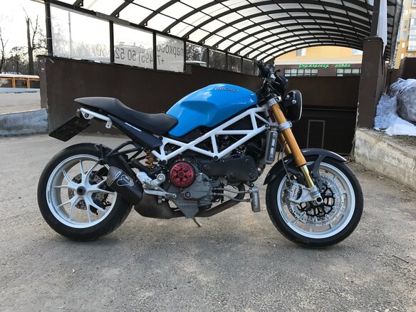 2006 Ducati Monster S4, синий