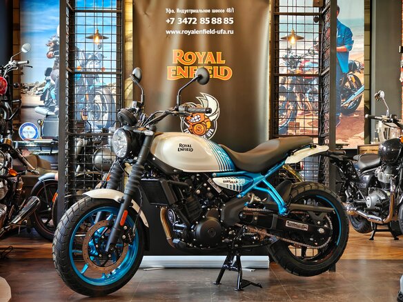 2026 Royal Enfield Guerrilla 450, голубой, 559000 рублей - вид 1