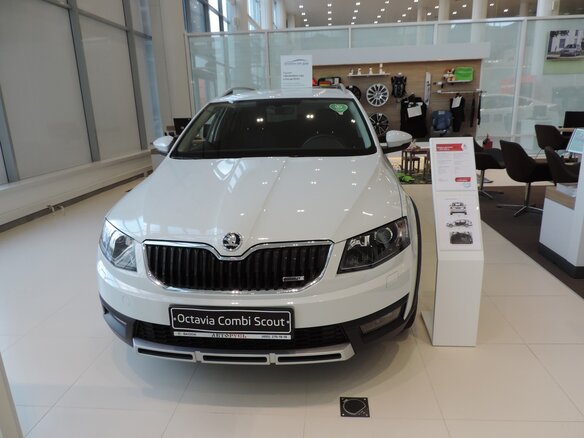 2017 Skoda Octavia III (A7) Рестайлинг, белый