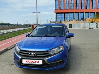 2020 Lada (ВАЗ) Granta I Рестайлинг, синий, 750000 рублей, вид 2