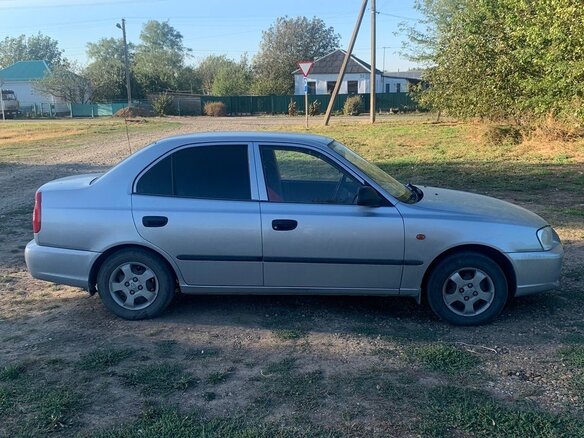 2007 Hyundai Accent ТагАЗ II, серебристый, 650000 рублей - вид 1