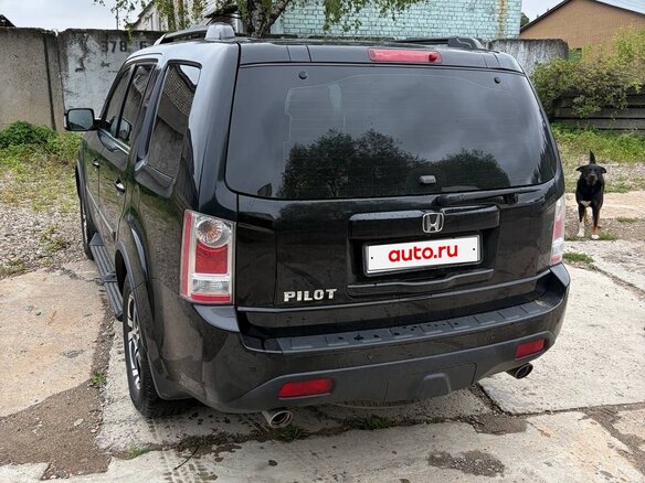 2012 Honda Pilot II Рестайлинг, чёрный - вид 3
