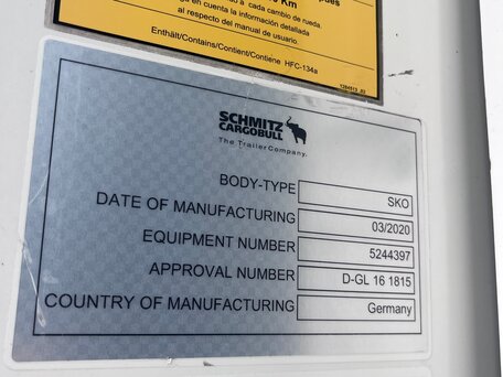 2020 Schmitz Cargobull SKO, белый, 6500000 рублей, вид 1