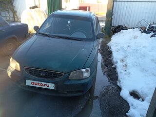 2002 Hyundai Accent ТагАЗ II, зелёный, 200000 рублей, вид 1