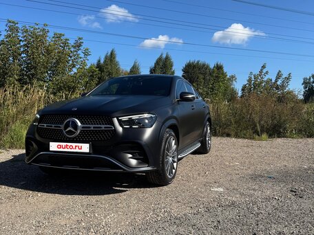 2023 Mercedes-Benz GLE Coupe 450 d II (C167) Рестайлинг, чёрный, вид 2