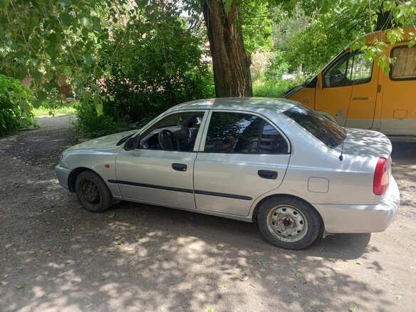 2007 Hyundai Accent ТагАЗ II, серый - вид 3