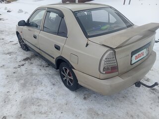 2006 Hyundai Accent ТагАЗ II, бежевый, 400000 рублей, вид 4