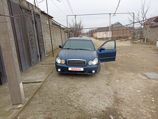 2007 Hyundai Sonata ТагАЗ IV (EF) Рестайлинг, синий, 400000 рублей, вид 1
