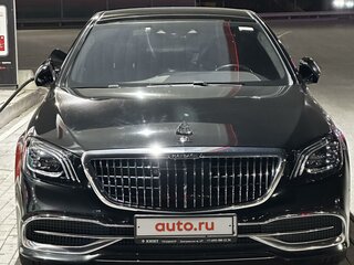 2018 Mercedes-Benz Maybach S-Класс 560 I (X222) Рестайлинг, чёрный, 7500000 рублей, вид 2