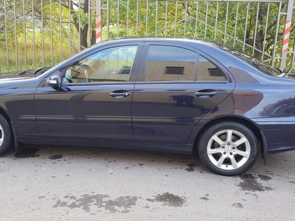 2006 Mercedes-Benz C-Класс 180 II (W203) Рестайлинг, синий - вид 3