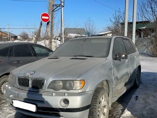 2001 BMW X5 4.4i I (E53), серебристый, 390000 рублей, вид 1