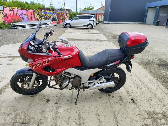 2000 Yamaha TDM850, пурпурный, 350000 рублей - вид 2