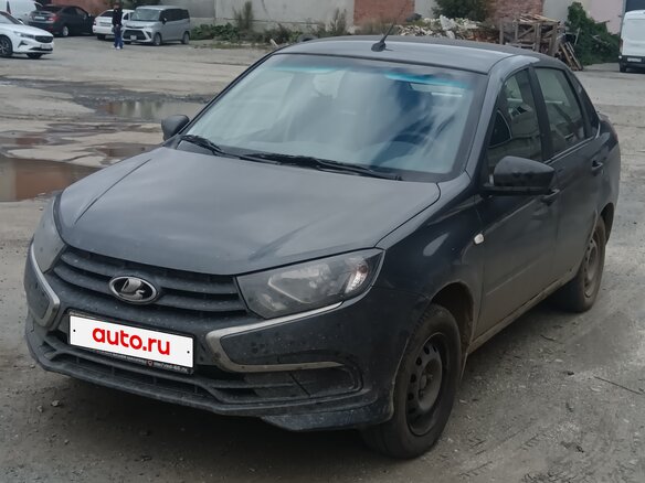 2019 Lada (ВАЗ) Granta I Рестайлинг, серый, 480000 рублей - вид 3