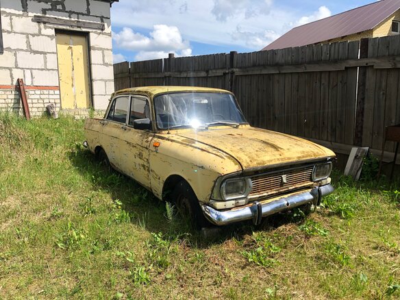 1976 Москвич 412 ИЭ, жёлтый - вид 1