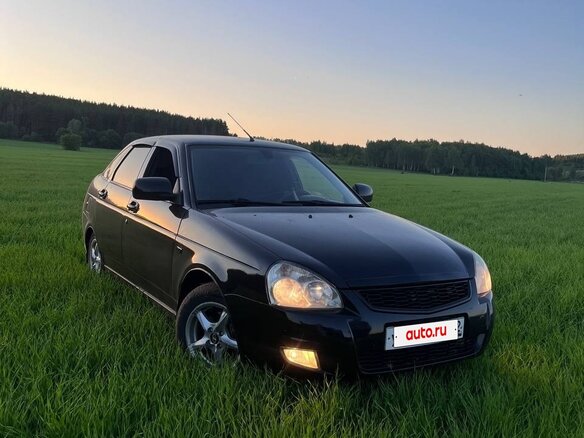2010 Lada (ВАЗ) Priora I, чёрный, 400000 рублей
