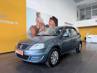2013 Renault Logan I Рестайлинг, синий, 419000 рублей, вид 1